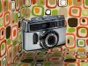 Agfa Optima-Parat, Germania, 1964. Pattern grafico ispirato alle opere della textile designer Jacqueline Groag (1903-1986)